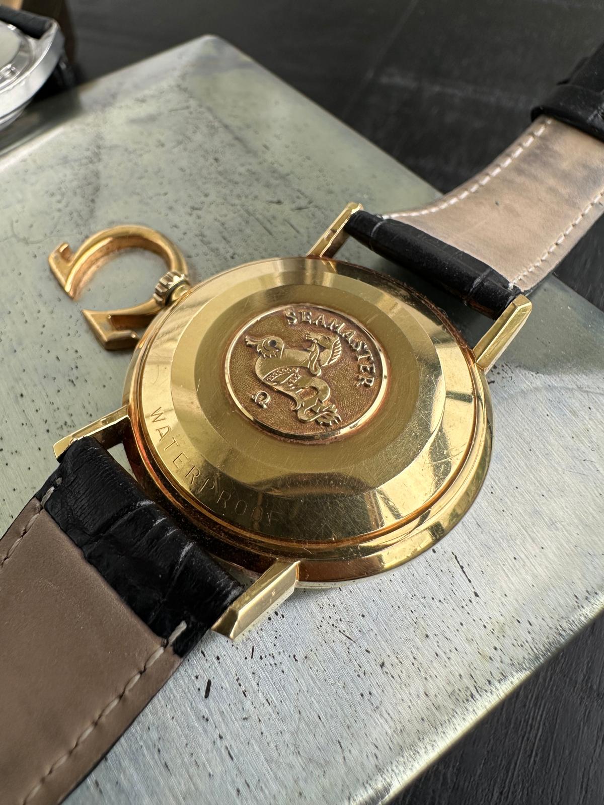 Omega Seamaster Deville Reverse logo/ 18k