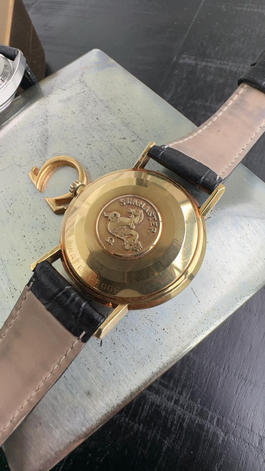 Omega Seamaster Deville Reverse logo/ 18k