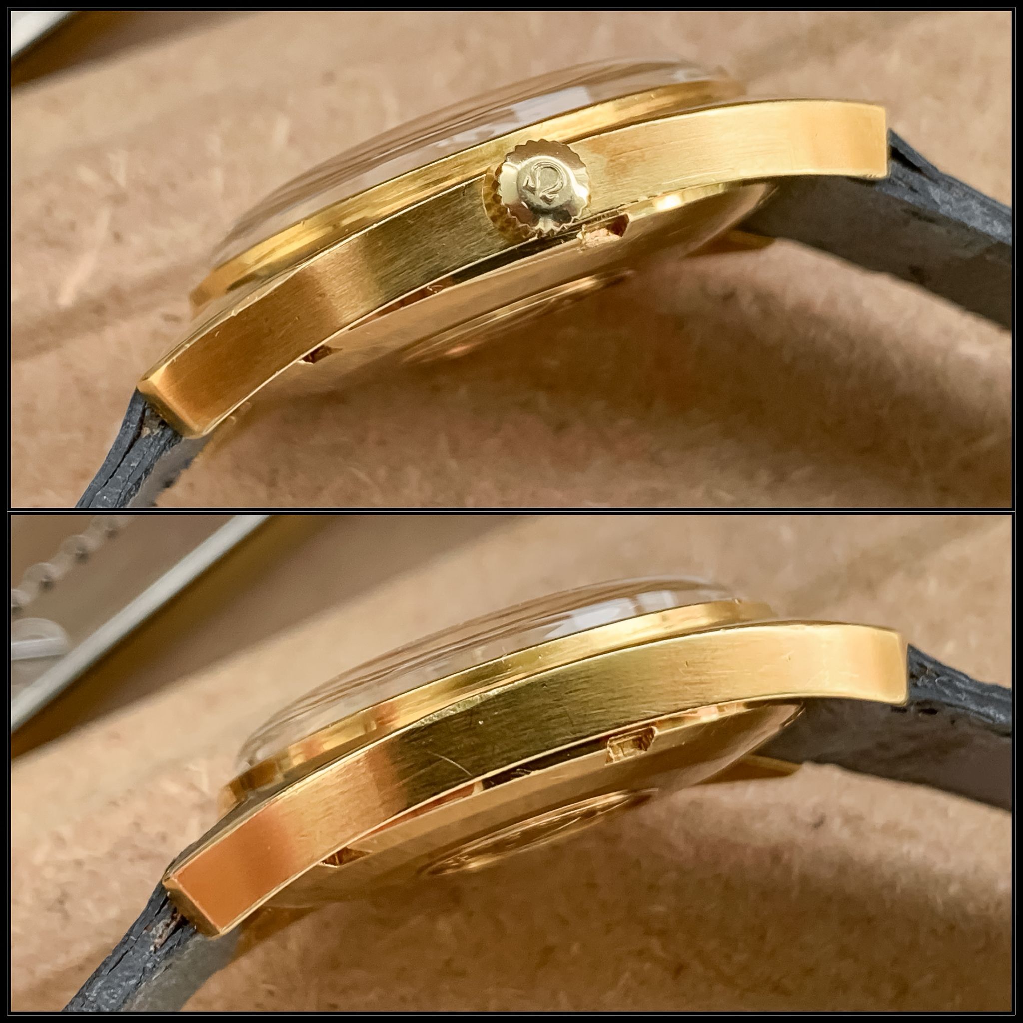 Omega Constellation C-shape 18k solid gold day-date 1967