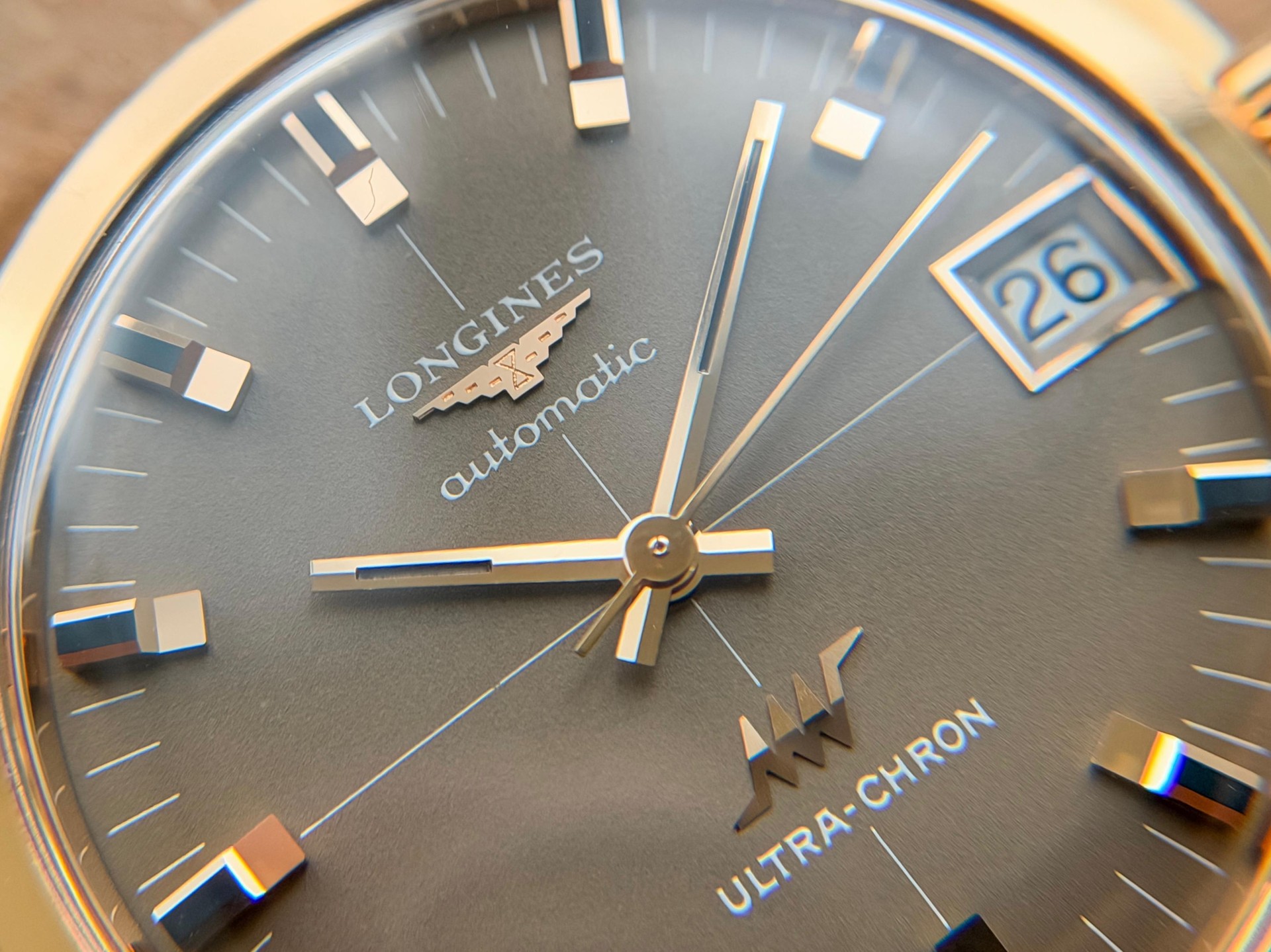 Longines Ultra-Chron 18k Rose Solid gold High-Beat
