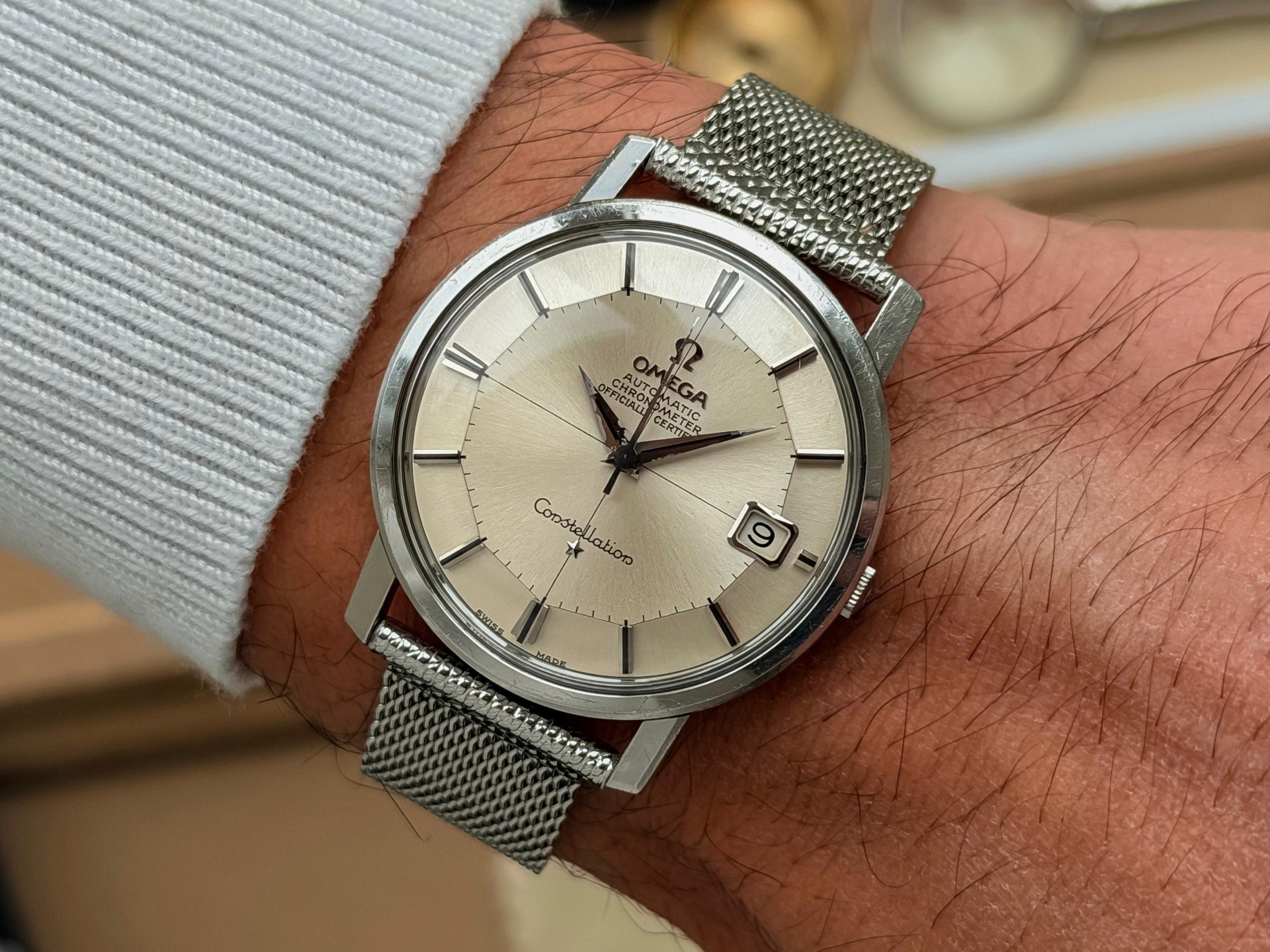 Omega Constellation Pie Pan Cross-hair Onyx 1967