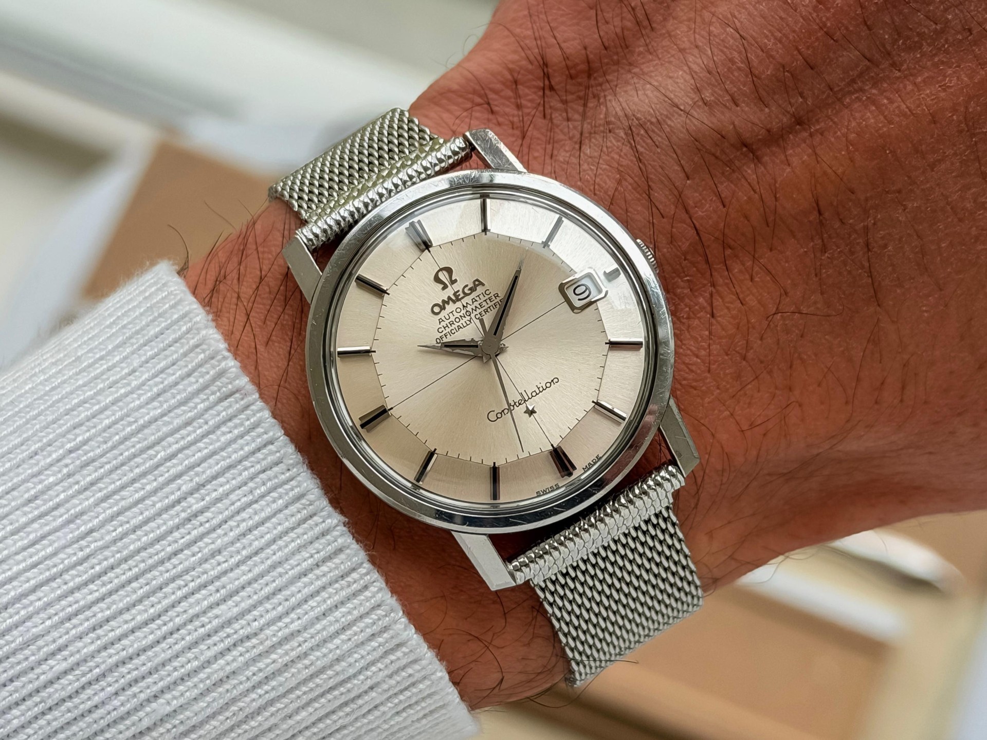 Omega Constellation Pie Pan Cross-hair Onyx 1967