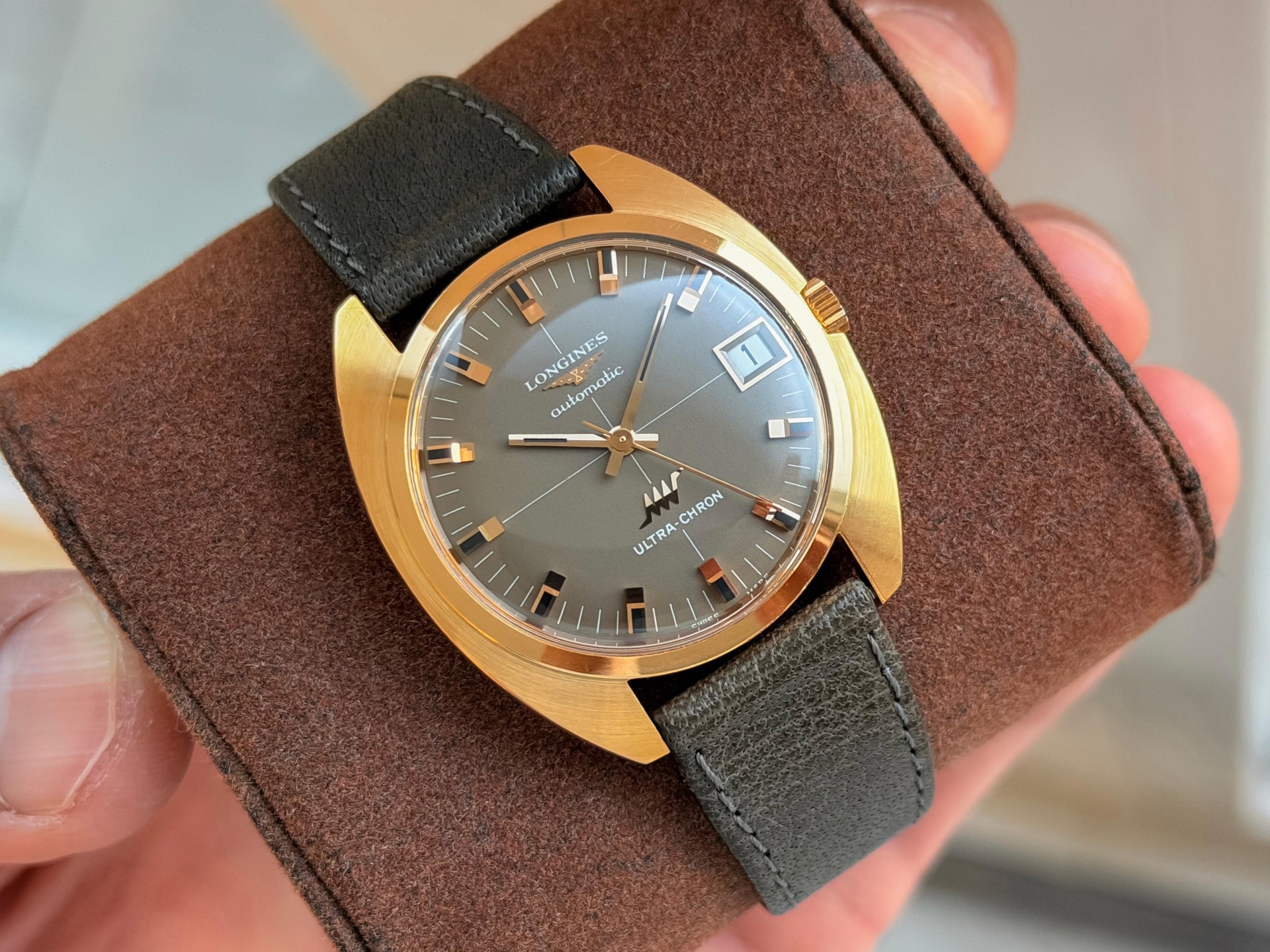 Longines Ultra-Chron 18k Rose Solid gold High-Beat