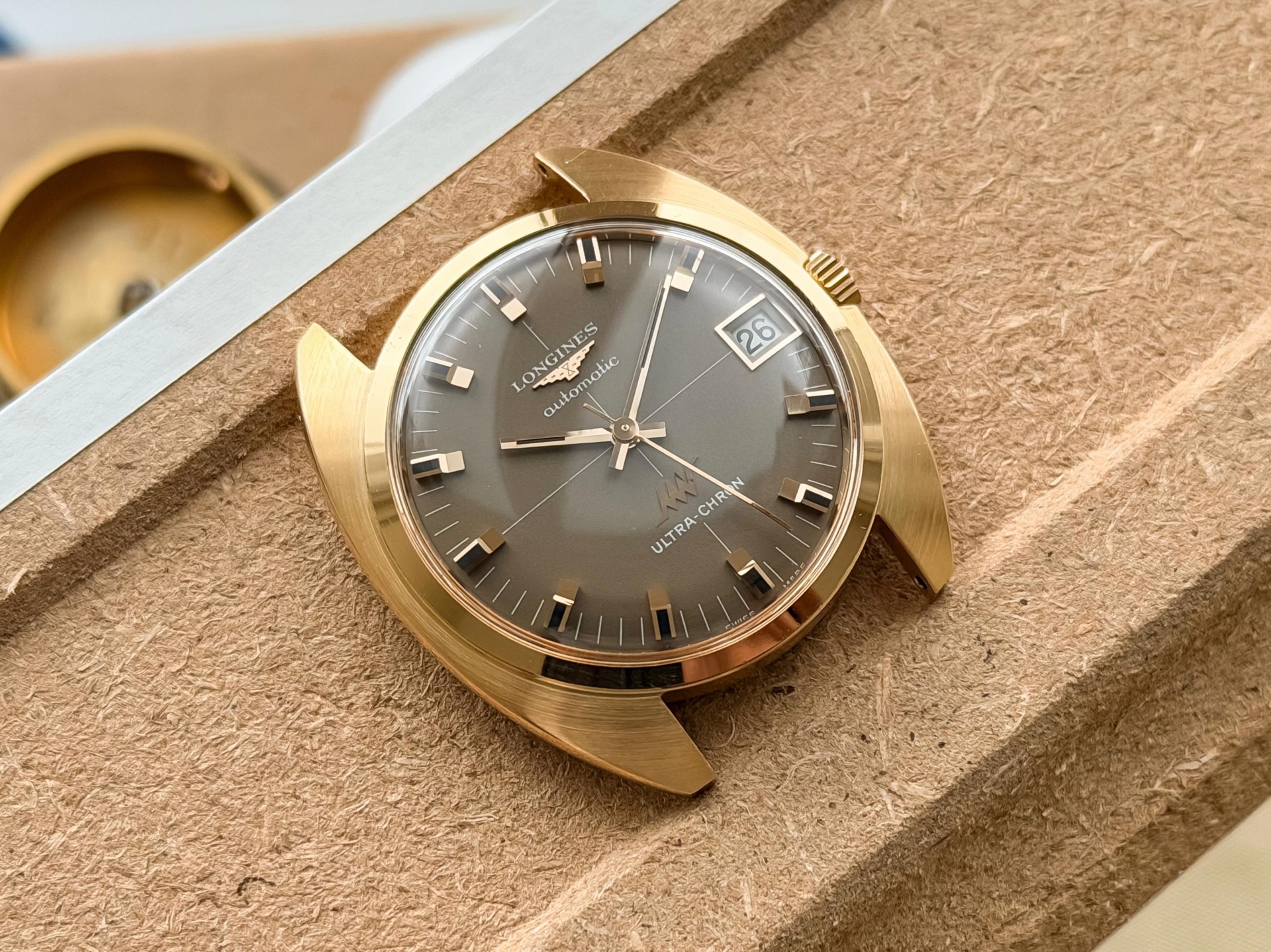 Longines Ultra-Chron 18k Rose Solid gold High-Beat