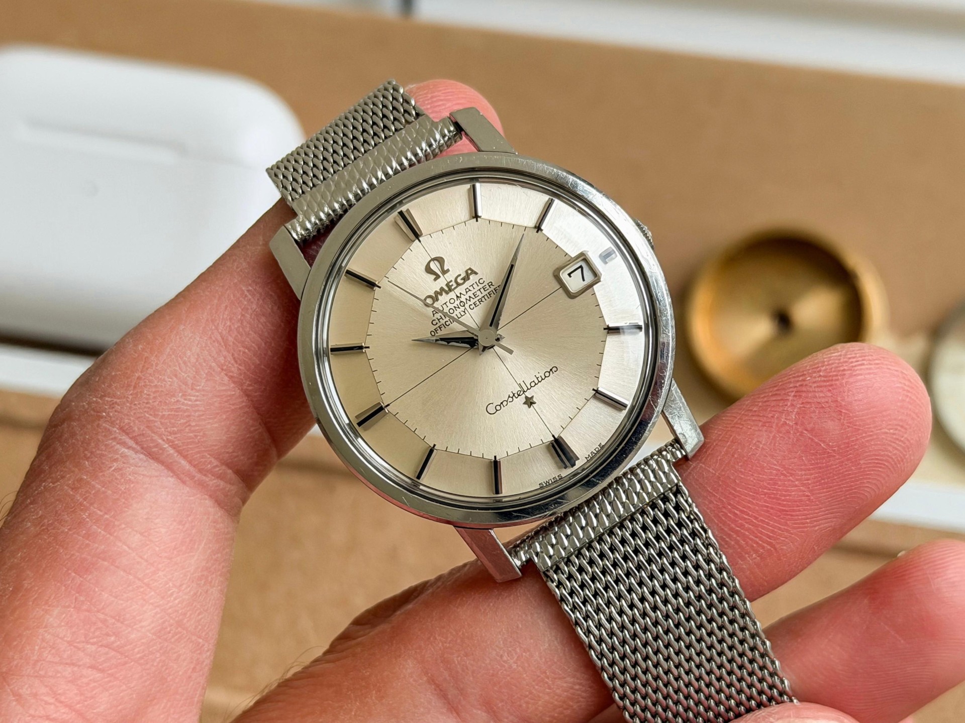 Omega Constellation Pie Pan Cross-hair Onyx 1967