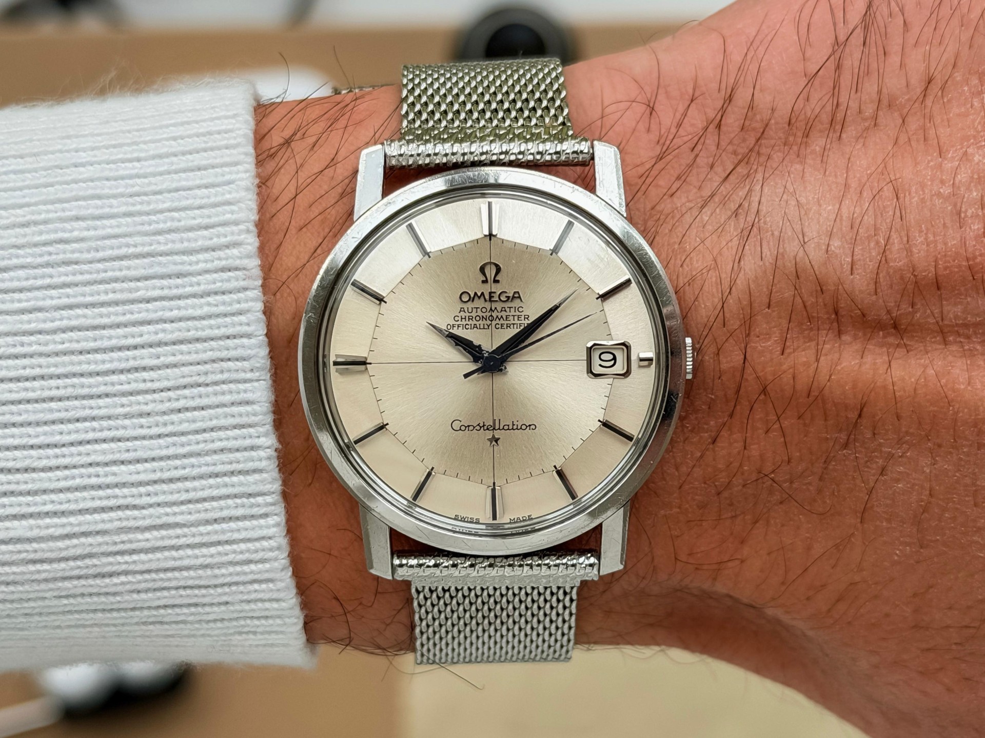 Omega Constellation Pie Pan Cross-hair Onyx 1967